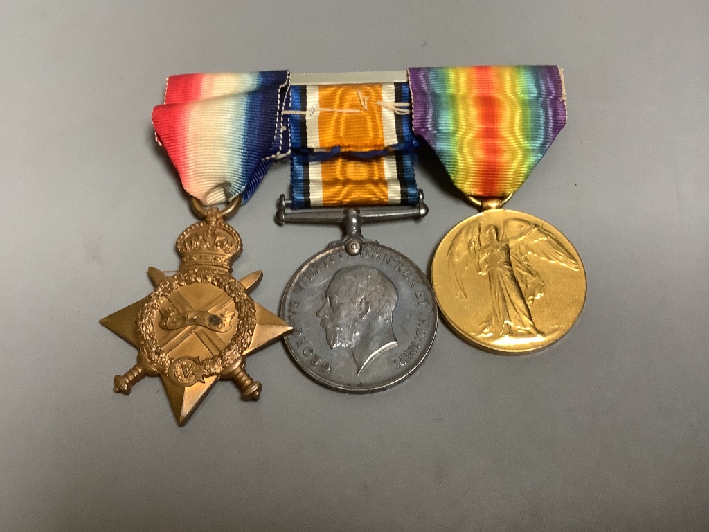 A WWI trio, other military and commemorative medals